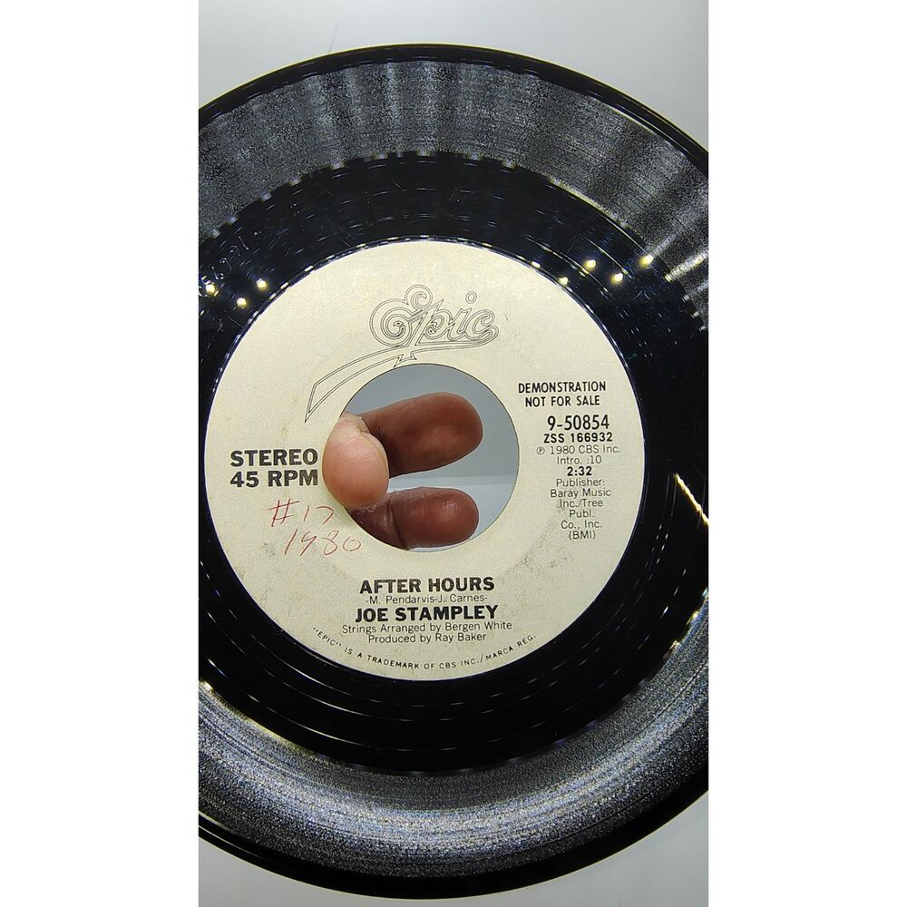 Joe Stampley - After Hours Epic / CBS 45 - Demonstration NFS Record 1980